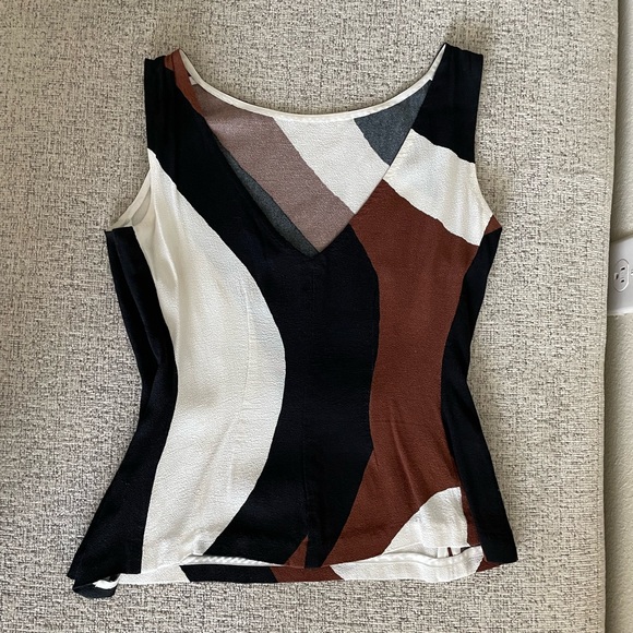 Kate Spade Tatiana Rio Swirl Crepe Top - Picture 3 of 4